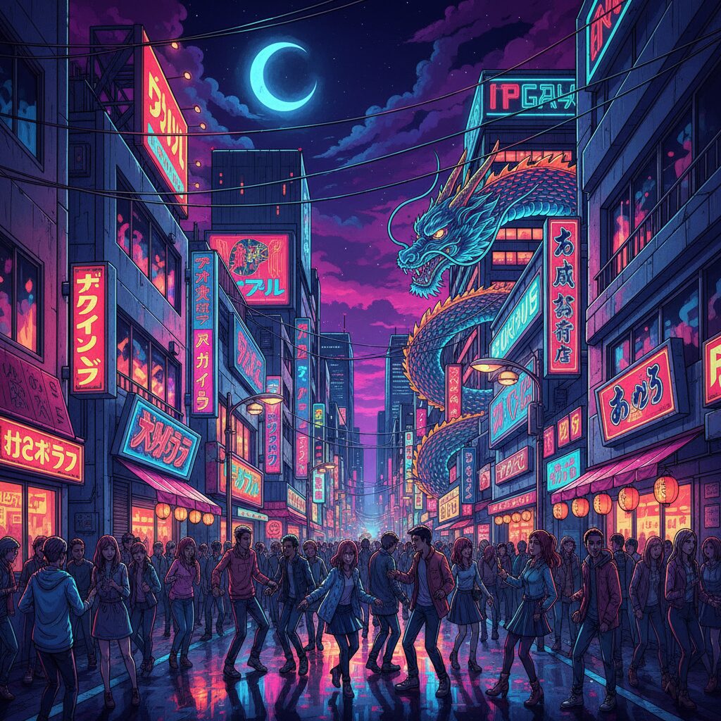 electric-shopping-district-night