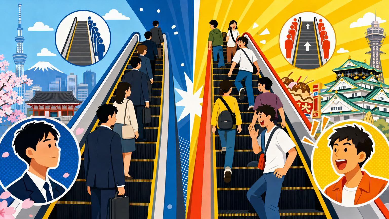 escalator-etiquette-japan-tokyo-vs-osaka