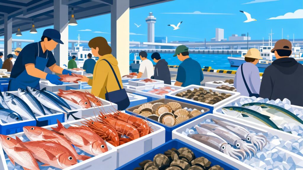 A Resident’s Guide to South Osaka’s Seaside Weekends: Sunday Fish Markets, Harbor Barbecue, and Everyday Life in Izumisano