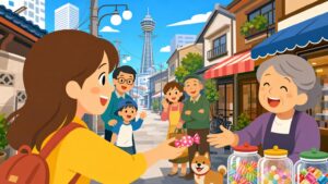 Ame-chan in Osaka: How a Piece of Candy Opens the Door to Neighborhood Life