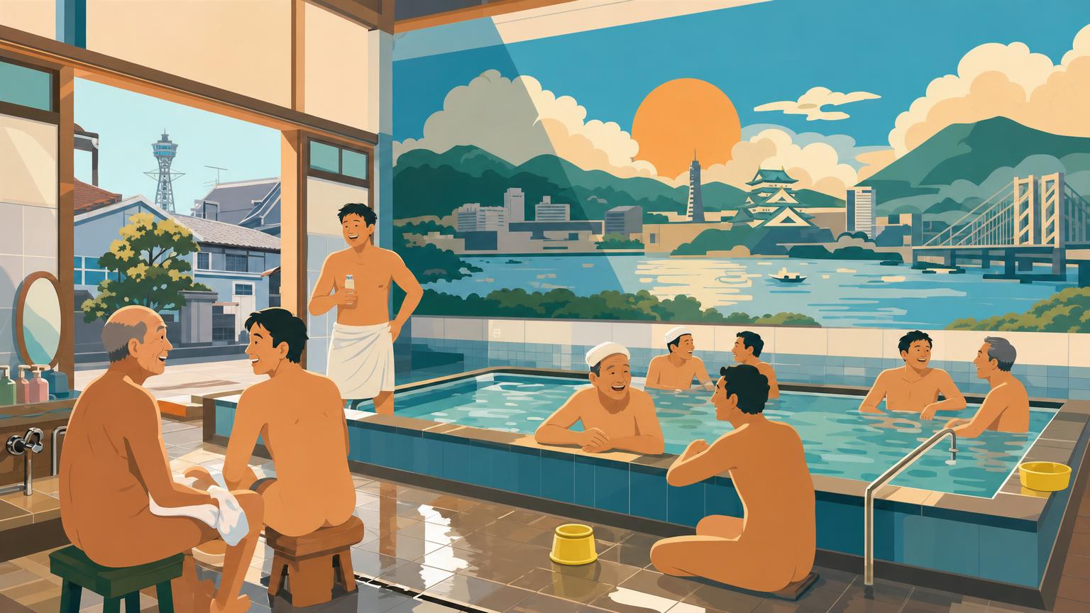 Before Osaka Starts Moving: The Quiet Social Life of Asa-furo at Neighborhood Sento