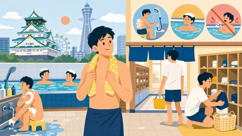 Osaka’s Sentō as a Weekly Ritual: Navigating Local Public Bath Etiquette in Daily Life