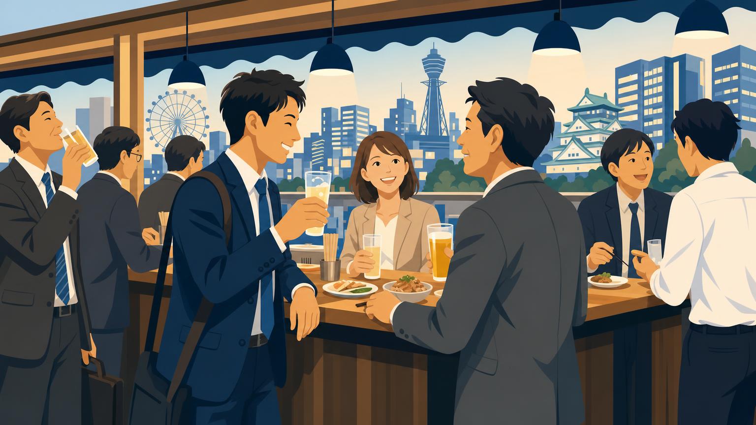 The After-Work Wind-Down: How Tachinomi Bars Fit into the Daily Routine of Osaka’s Workers
