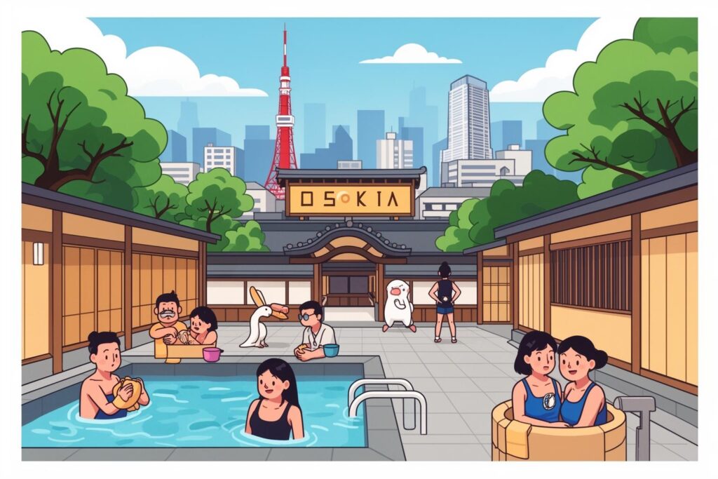 Sentō Drawing Soak in the Soul of the City: A Foreigner’s Guide to Osaka’s Sentō ...