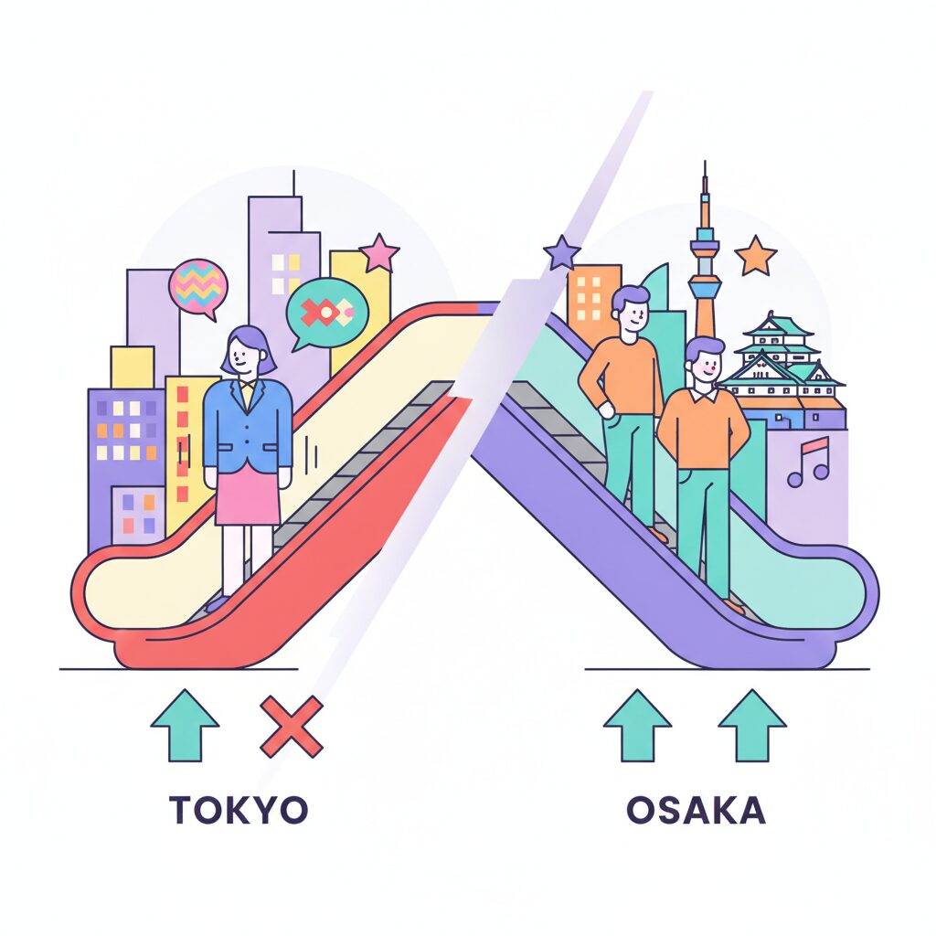 tokyo-vs-osaka-the-golden-rule-of-escalators